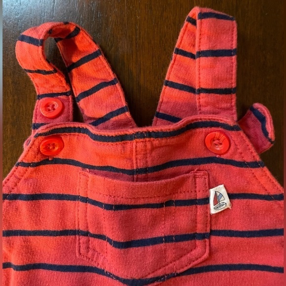 Carter’s | Baby 2-Piece Boat Tee & Shortall Set Red | baby boy 18 mo - Picture 4 of 11